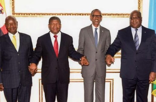 RDC-Sécurité: Tshisekedi, Kagame, Lorenço et Museveni s’accordent pour couper les sources de financement des forces négatives