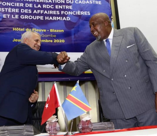 RDC-Sécurisation des titres immobiliers: le groupe Turc Harmiad signe un accord pour la numérisation du cadastre foncier