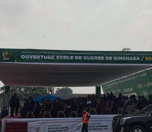 RDC: ouverture de la première École de Guerre de Kinshasa