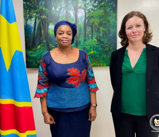 Climat: Echange sur la Cop 26 entre Eve Bazaiba et des diplomates accrédités à Kinshasa