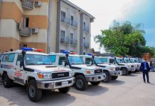 RDC: 7 divisions provinciales de la santé dotées 12 ambulances