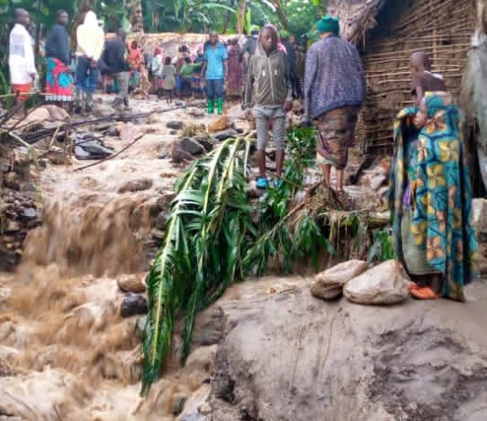 Sud-Kivu: des inondations font 4 morts et des disparues dans le territoire de Kalehe