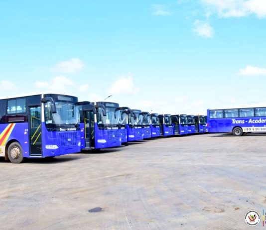 RDC: réception d’un lot de 120 nouveaux bus pour la société Trans-Academia