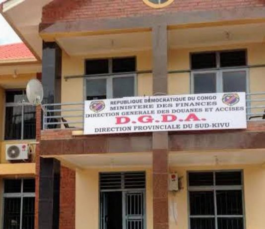 Sud-Kivu: la DGDA a réalisé 5 millions $, soit 165% au seul mois de Février 2023