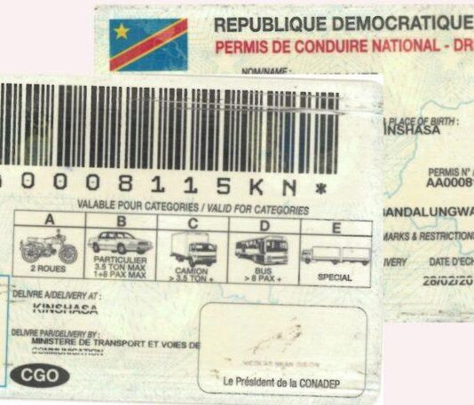 RDC: le Gouvernement annonce la relance le processus de la production de permis de conduire biométrique