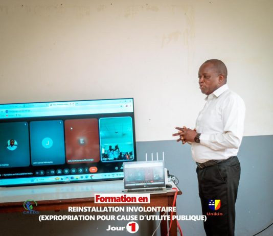 RDC : La FRPC renforce son expertise environnementale à la formation du CREDS sur la réinstallation involontaire